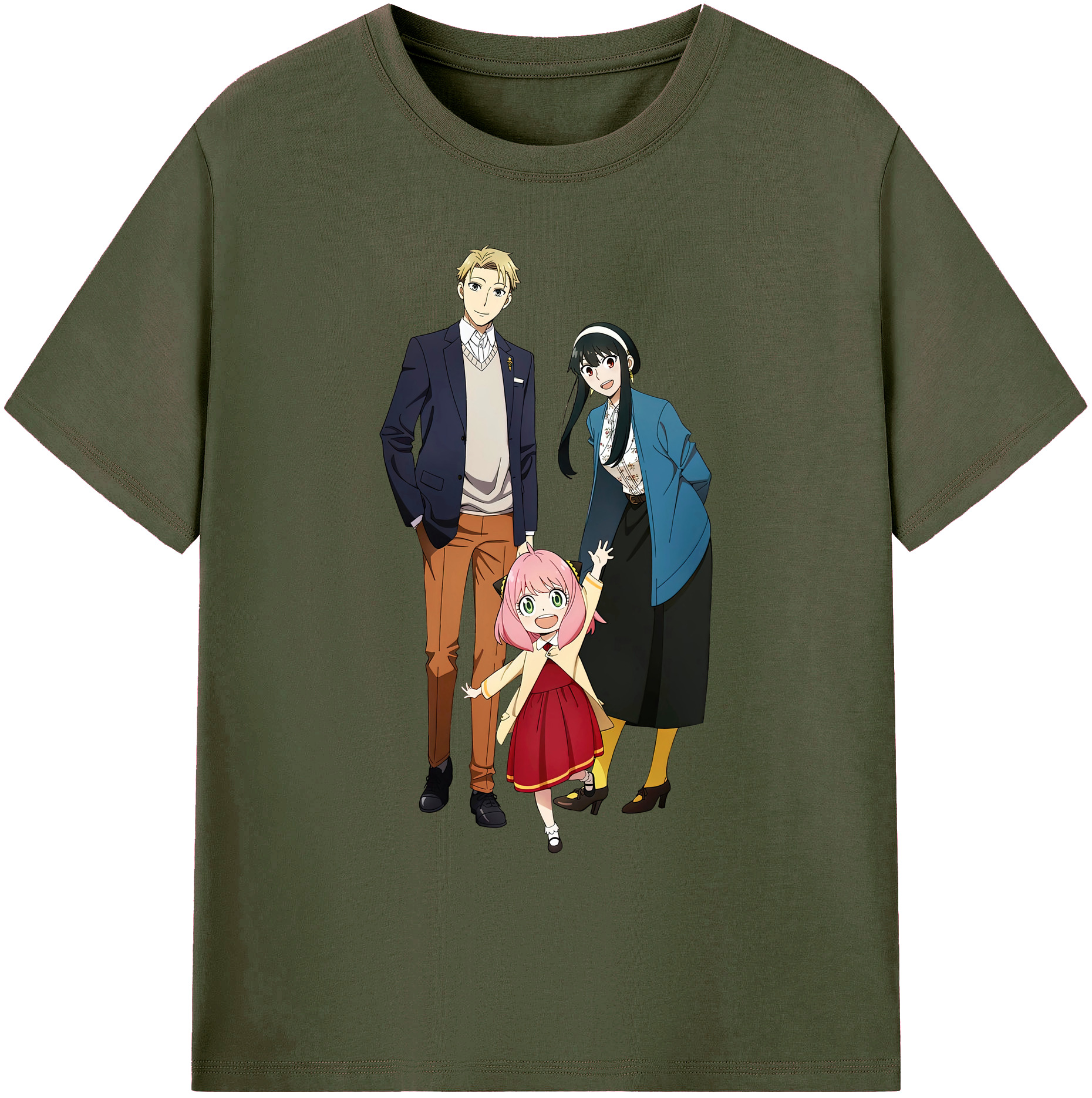 （画像用） SPY×FAMILY间谍家家酒 綿100％ メンズ半袖Tシャツ｜肌触りやわらか＆通気性
